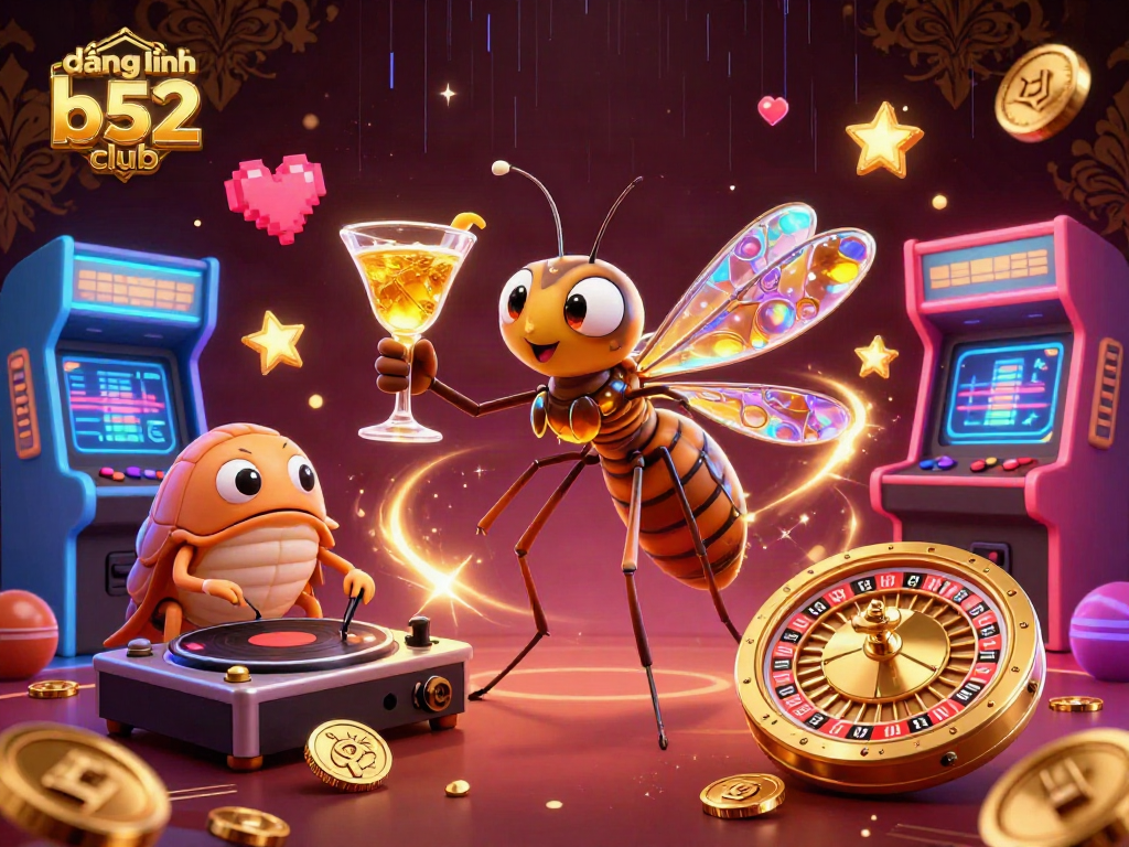 Engage in winning strategies at đăng nhập b52 club with vibrant 3D casino characters and decorations.