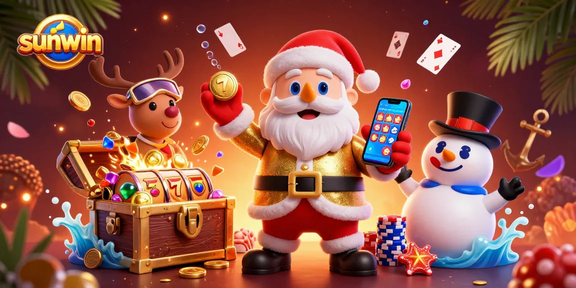 Join Santa and friends at sunwin for slot jackpots in a magical casino atmosphere.